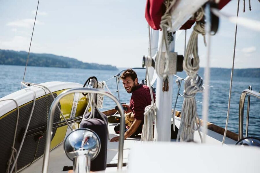 Sail Bainbridge Island & Seattle Waters - Classic Sailboat - Getting to Harbour Marina: Timing, Shoes, and Layers