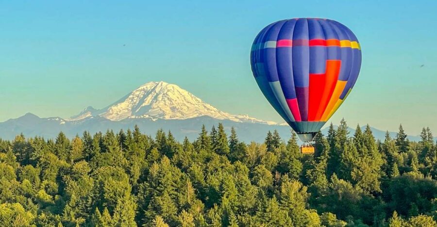 Seattle: Mt. Rainier Sunset Balloon Ride with Champagne - Getting to the launch site: Muckleshoot meeting point and timing