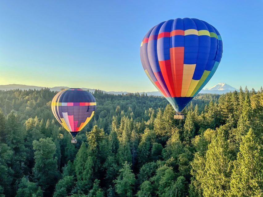 Seattle: Mt. Rainier Sunset Balloon Ride with Champagne - The real payoff: 45 to 60 minutes above Washington’s landmarks