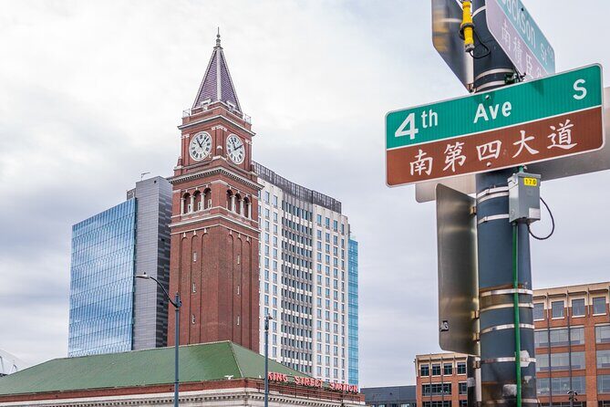 Seattle Sightseeing Scenic Guided Tour and Hop On Hop Off Pass - Downtown core viewpoints: the library, Westlake Center, and Columbia Center