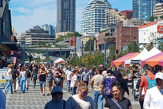Seattle Waterfront Electric Scooter Tour with Great Wheel - Pier 91, cruise terminals, and the cast-iron pergola photo stop