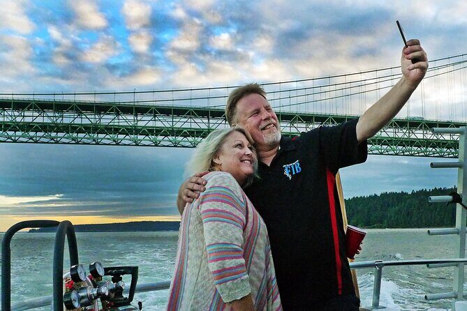 Shared 2 Hour September Sunset Cruise from Gig Harbor - Gig Harbor at 5:00 pm: the setup for a good sunset
